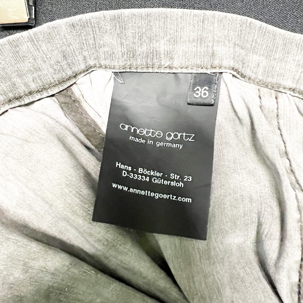 Annette Goertz light weight linen blend gray dress pants - Picture 10 of 12